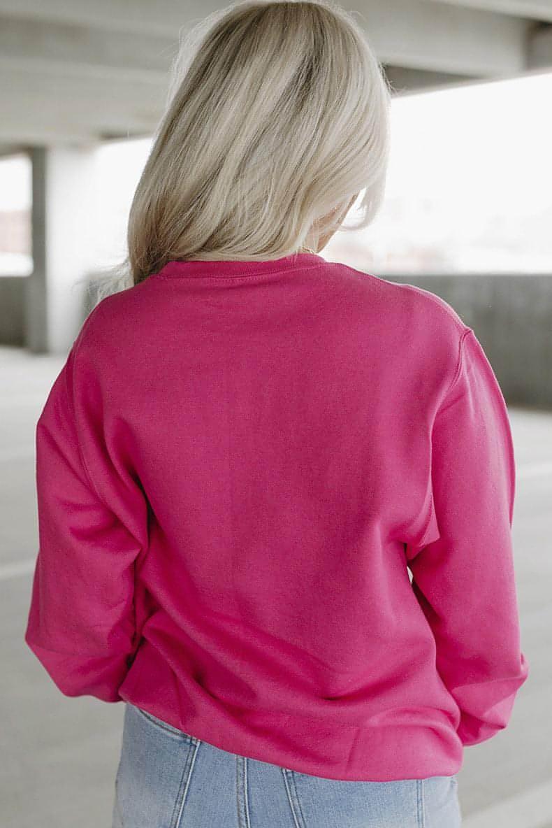A1. Round Neck Long Sleeve Top Women's Loose Printed Sweater - Which Mark