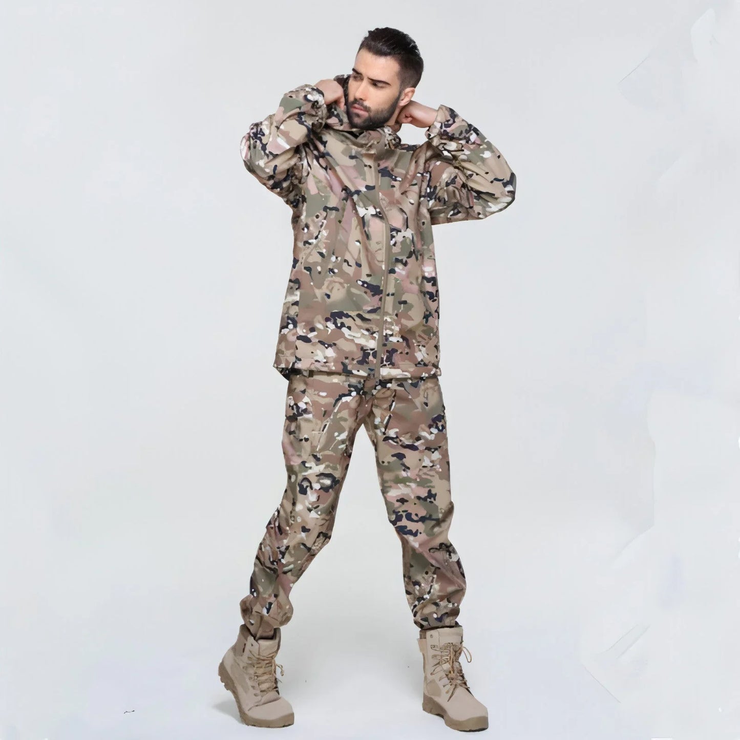 Men Outdoor Windproof And Waterproof Warm Rushing Jacket - Which Mark