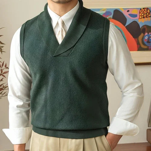 Casual Retro Warm Sweater Vest - Which Mark
