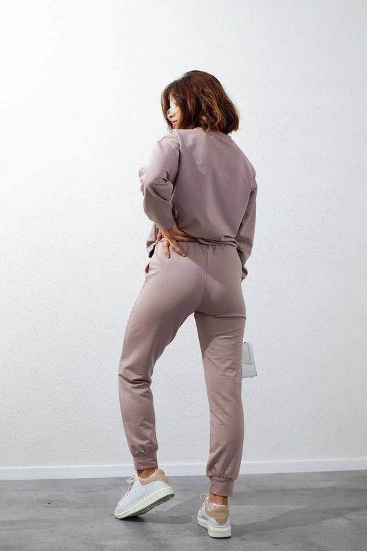 Women's tracksuit set with cappuccino application FI728 - Which Mark