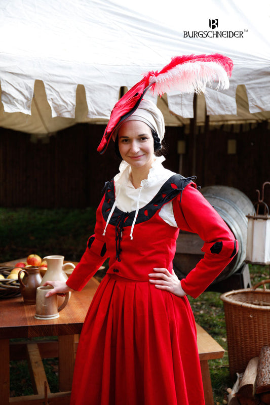 Landsknecht Sleeves Cuts Flora Red/Black - Which Mark