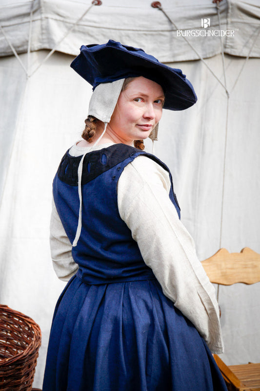 Landsknecht Bodice Flora Blue/Black - Which Mark