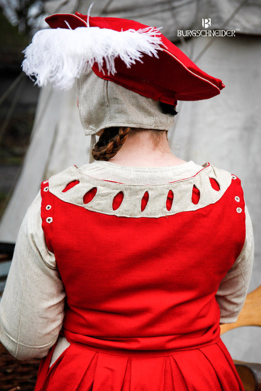 Landsknecht Bodice Flora Red/Natural - Which Mark