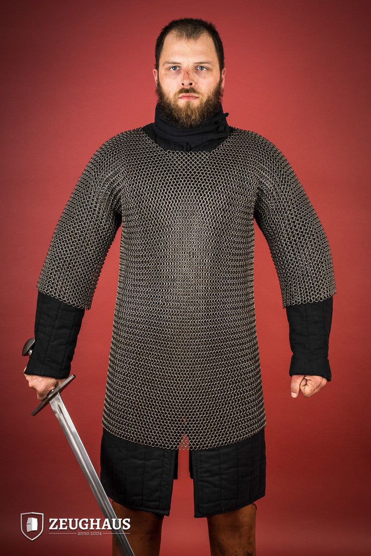 Chainmail Haubergeon Roundring 9mm Steel Oiled - Which Mark