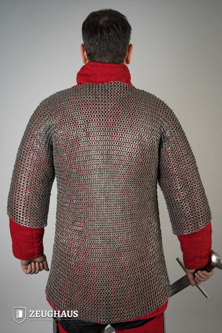 Chainmail Haubergeon Flatring Riveted 9mm Steel Oiled - Which Mark