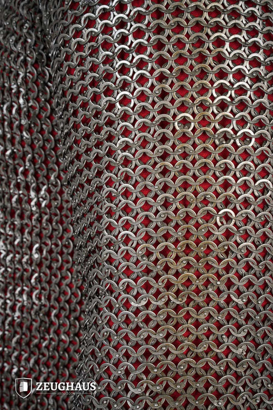 Chainmail Haubergeon Flatring Riveted 9mm Steel Oiled - Which Mark