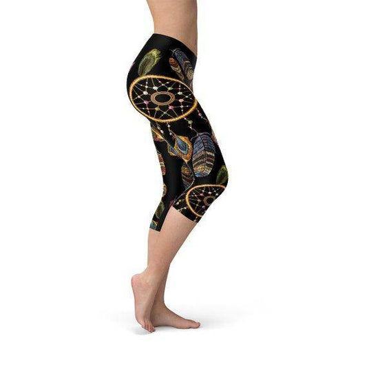 Womens Dreamcatcher Capri Leggings - Which Mark