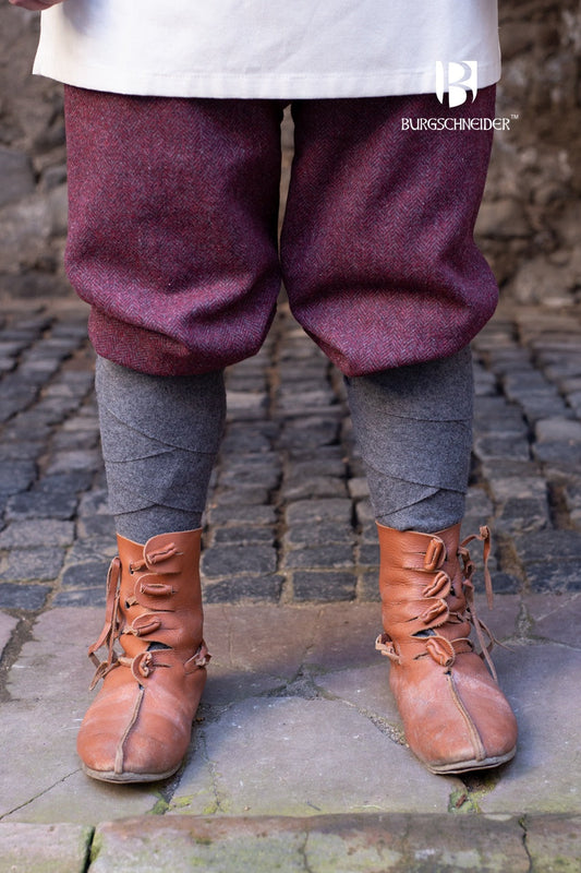 Rus Pants Ivar Herringbone Burgundy/Grey - Which Mark