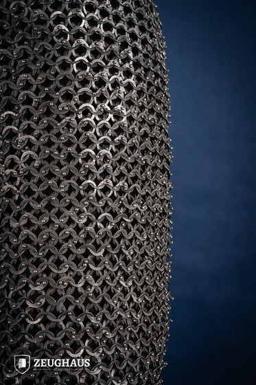 Chainmail Chausses Flatring Riveted 9mm Stainless Steel - Which Mark