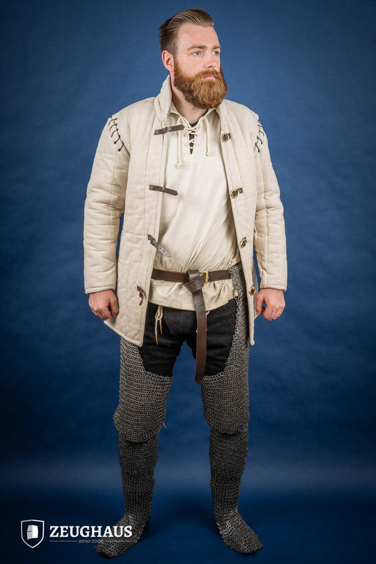 Chainmail Chausses Flatring Riveted 9mm Steel Oiled - Which Mark