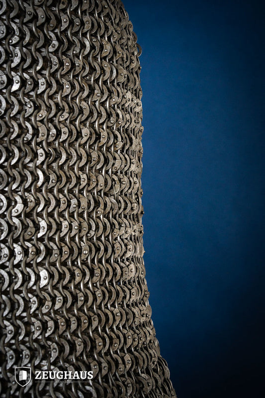 Chainmail Hood Flatring Riveted 6mm Steel Oiled - Which Mark