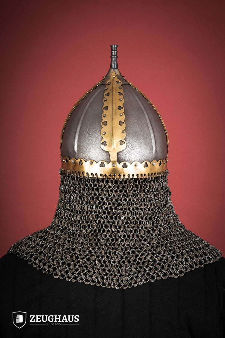 Rus Helmet with Riveted Aventail 1,6mm Antique - Which Mark
