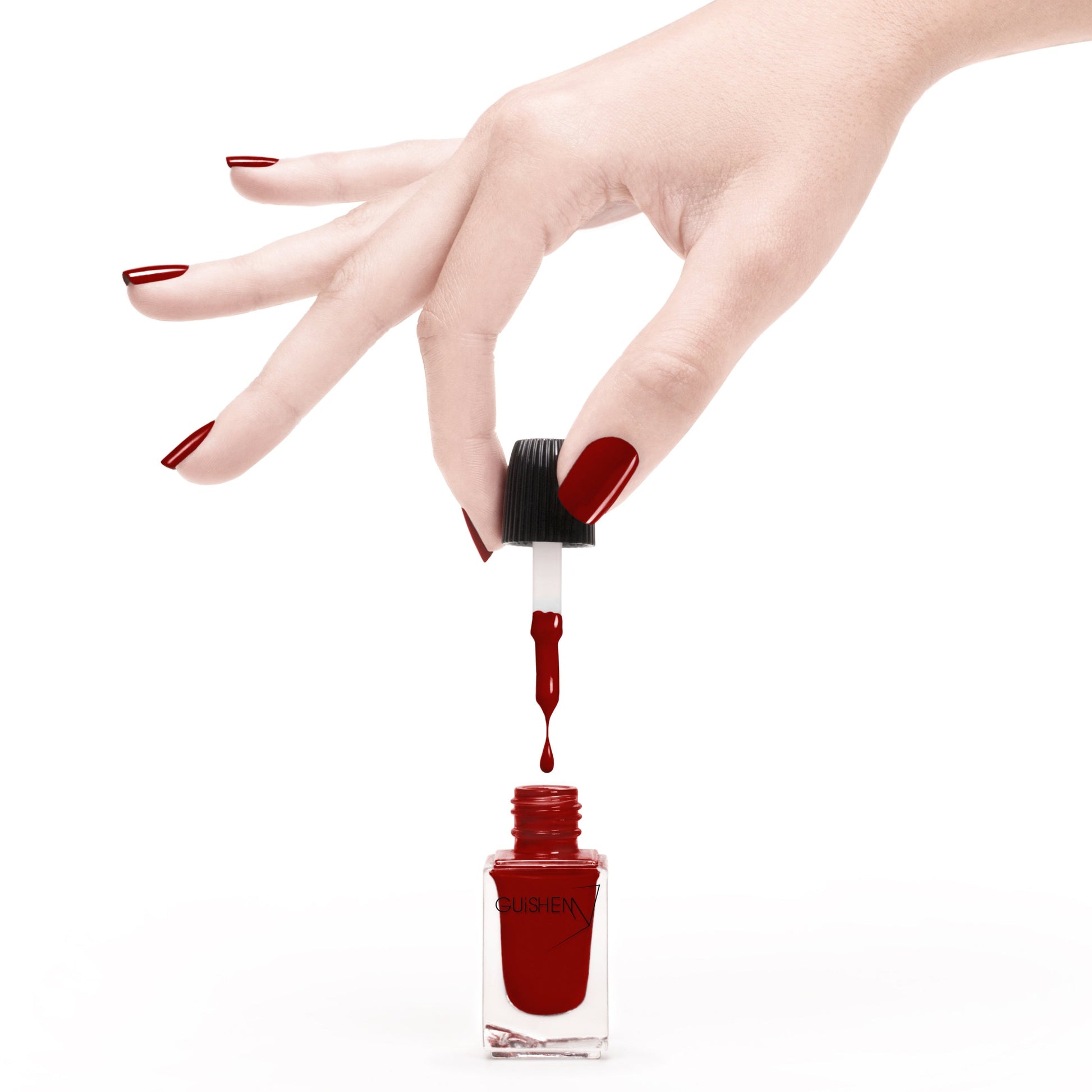 Premium Nail Lacquer, FLAME - 001, TRUE RED CRÈME NAIL POLISH - Which Mark