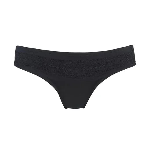 Champagne - Silk & Organic Cotton Brief in Black - Which Mark