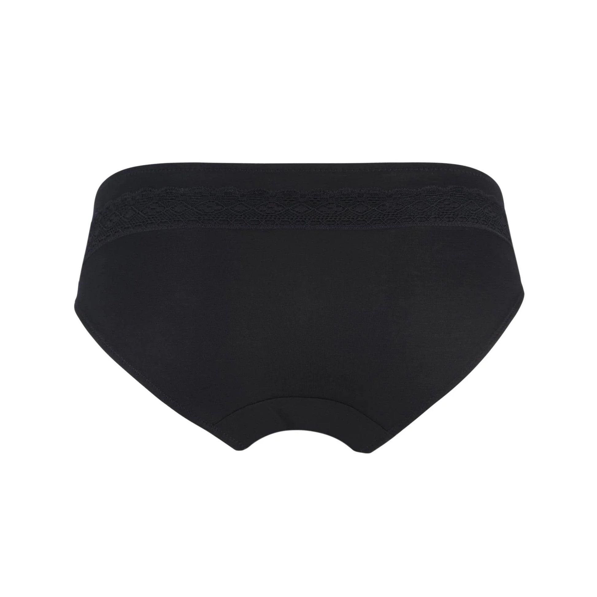 Champagne - Silk & Organic Cotton Brief in Black - Which Mark