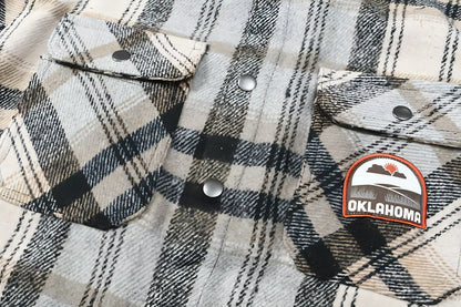 Retro Street Lightning Flame Loose DressShirt Men - Which Mark