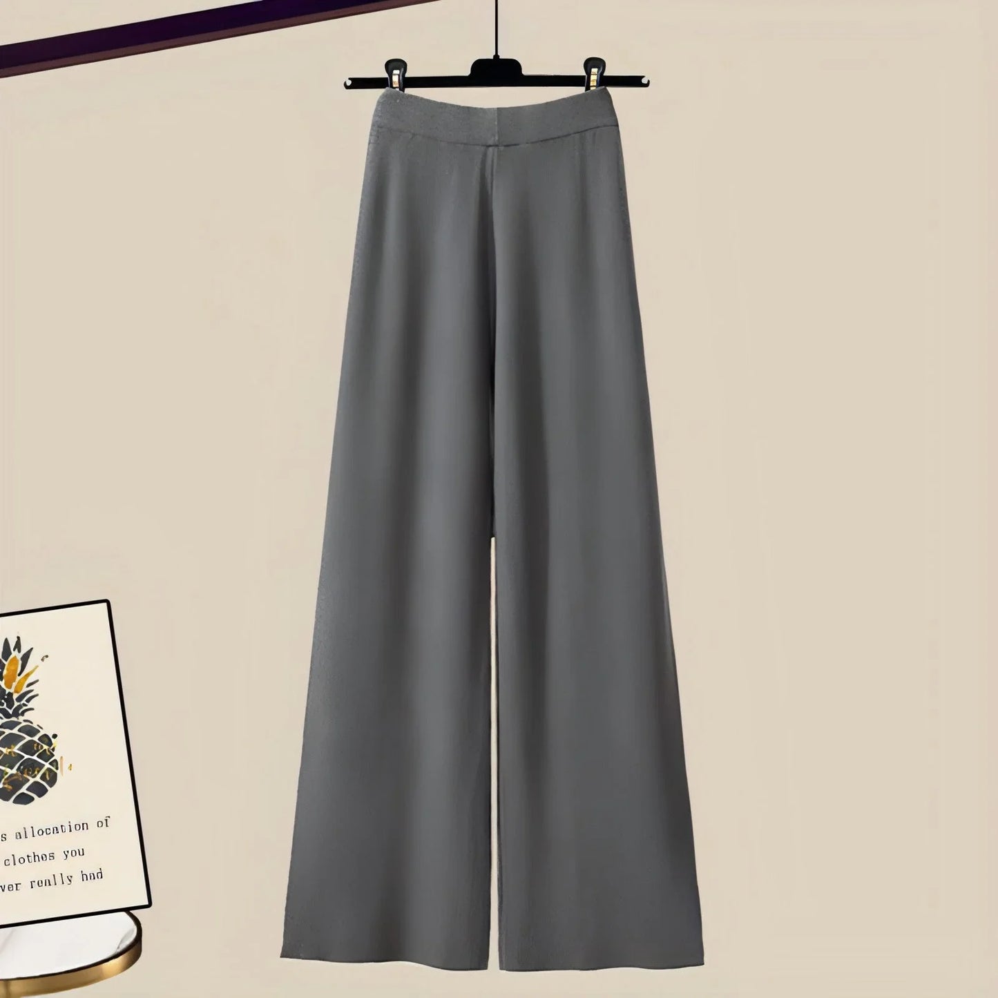 A.1 Knitted Sweater Wide Leg Pants Three-piece Set Autumn And Winter - Which Mark