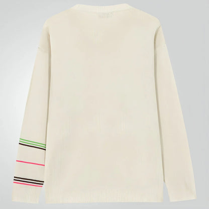 Round Neck Pullover Long Sleeve Base Lightweight Sweater - Which Mark