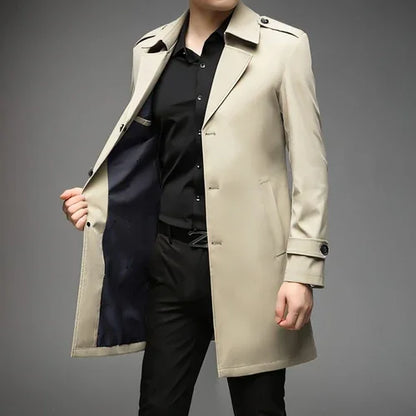 UrbanLayer™ – Mid-Length Trench Coat for Men - Which Mark