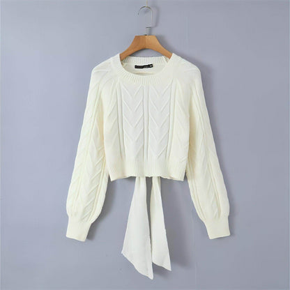 A.1 Short Backless Knitted Sweater Women - Which Mark