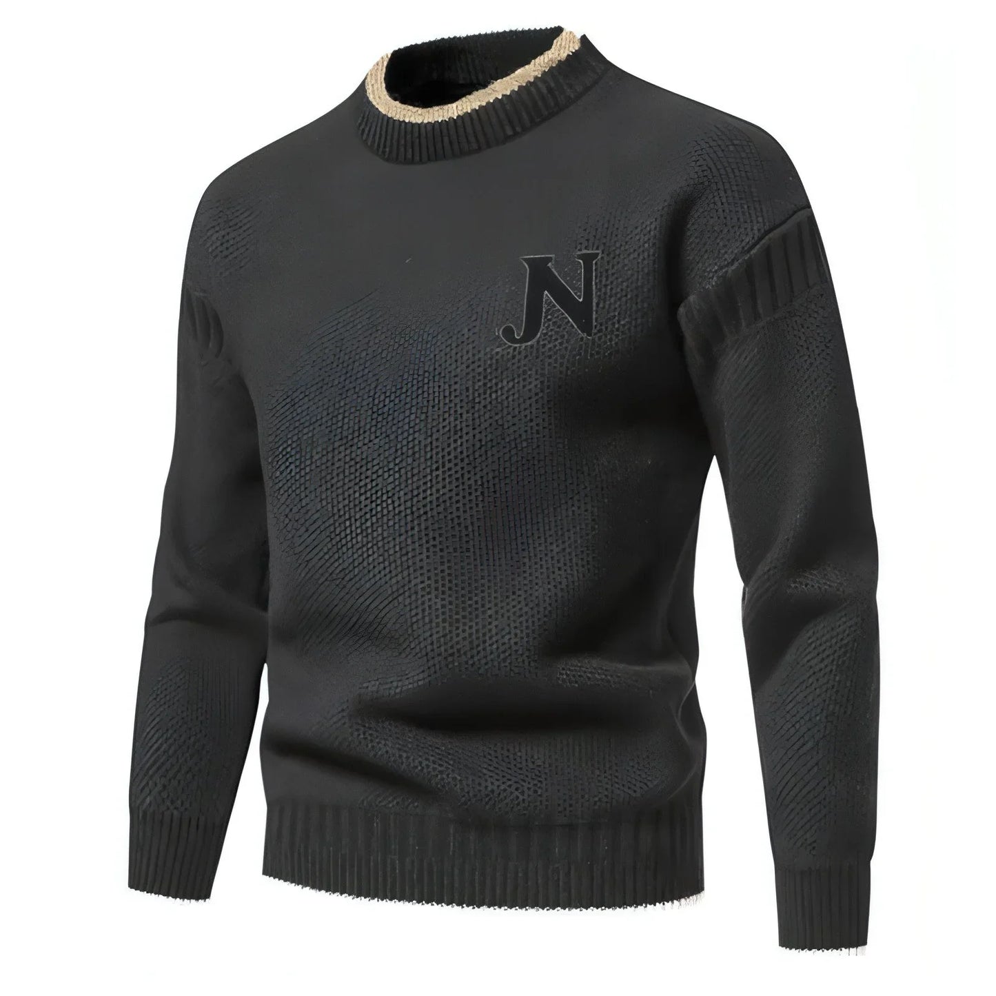 N - Profit - Trendy Leisure Warm Knitted Bottoming Youth Sweater Men - Which Mark