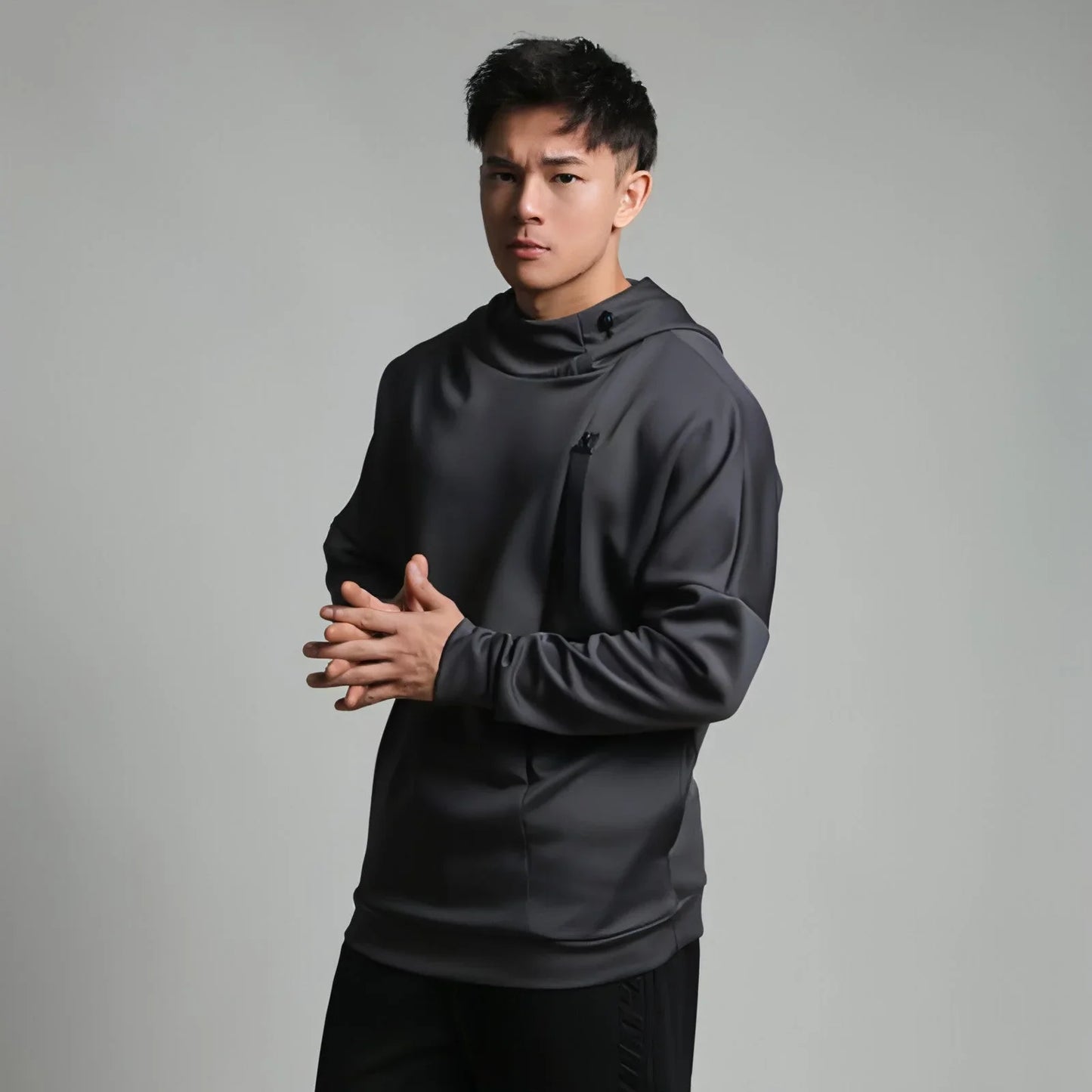 High Collar Sports Sweater For Men Loose - Which Mark
