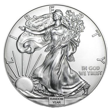 1 oz Silver AMERICAN EAGLE Coin (Random Year) - Which Mark