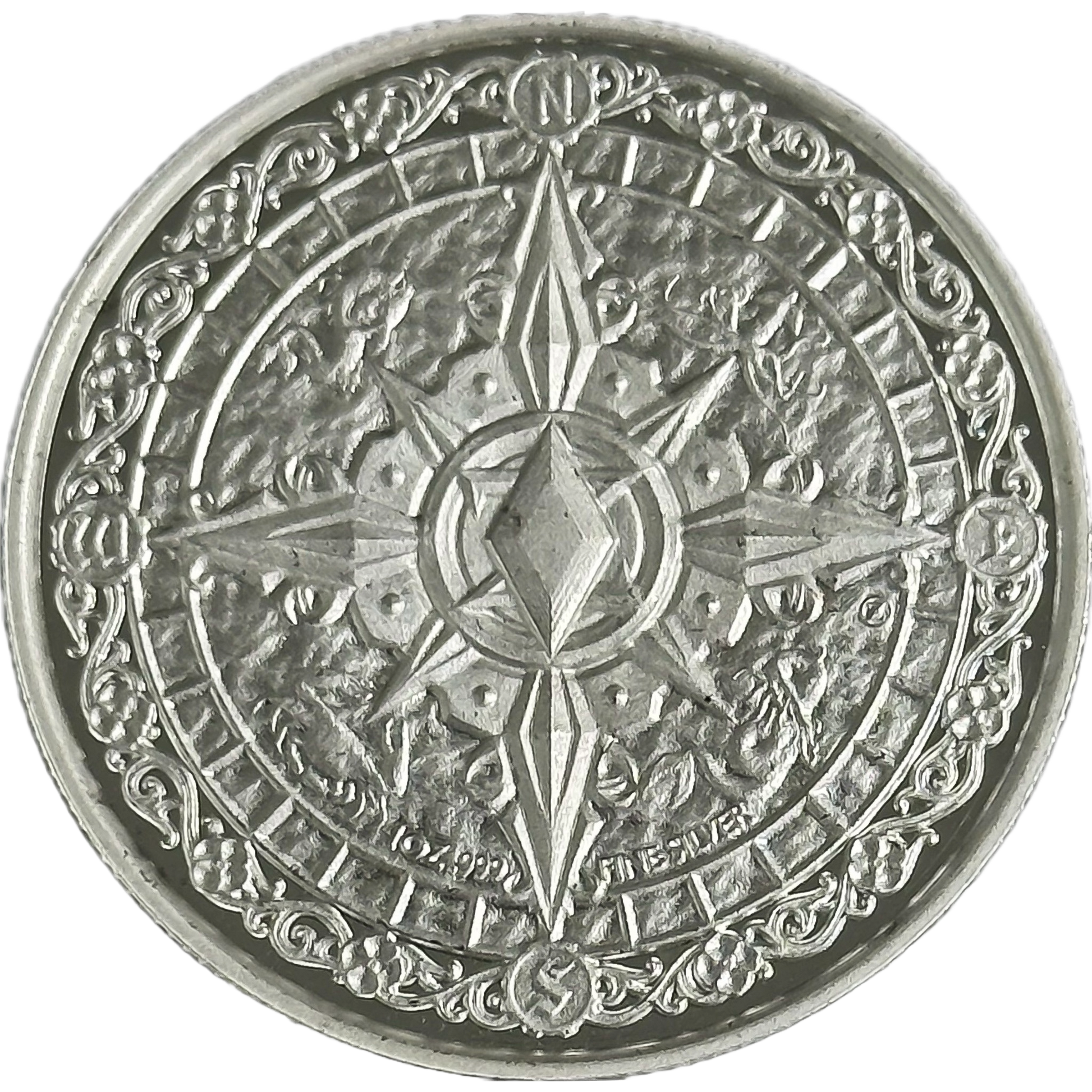 1 oz Silver BLACKBEARD Round (OZ Mint) - Which Mark