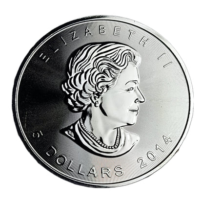 1 oz Silver CANADIAN MAPLE LEAF Coin (Random Year) - Which Mark