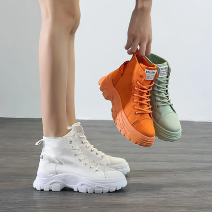 Short boots girls youth students thick soled - Which Mark