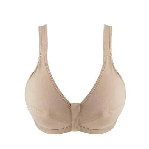 Warm Golden - Full Cup Front Closure Silk & Organic Cotton Wireless - Which Mark