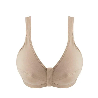 Warm Golden - Full Cup Front Closure Silk & Organic Cotton Wireless - Which Mark