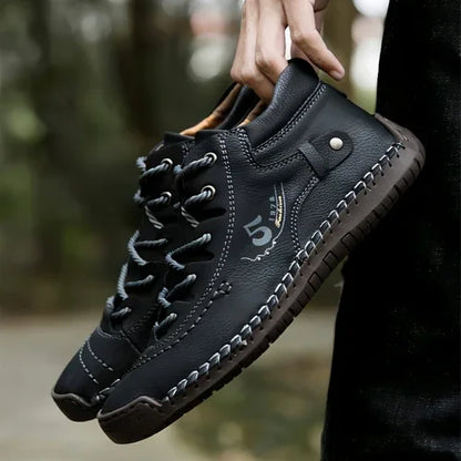 A1. Hand-sewn Men's Oversize Outdoor Boots Leather Shoes - Which Mark