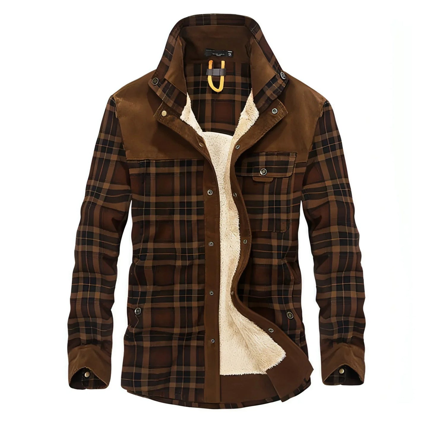Pure Cotton Plaid Jacket Men - Which Mark