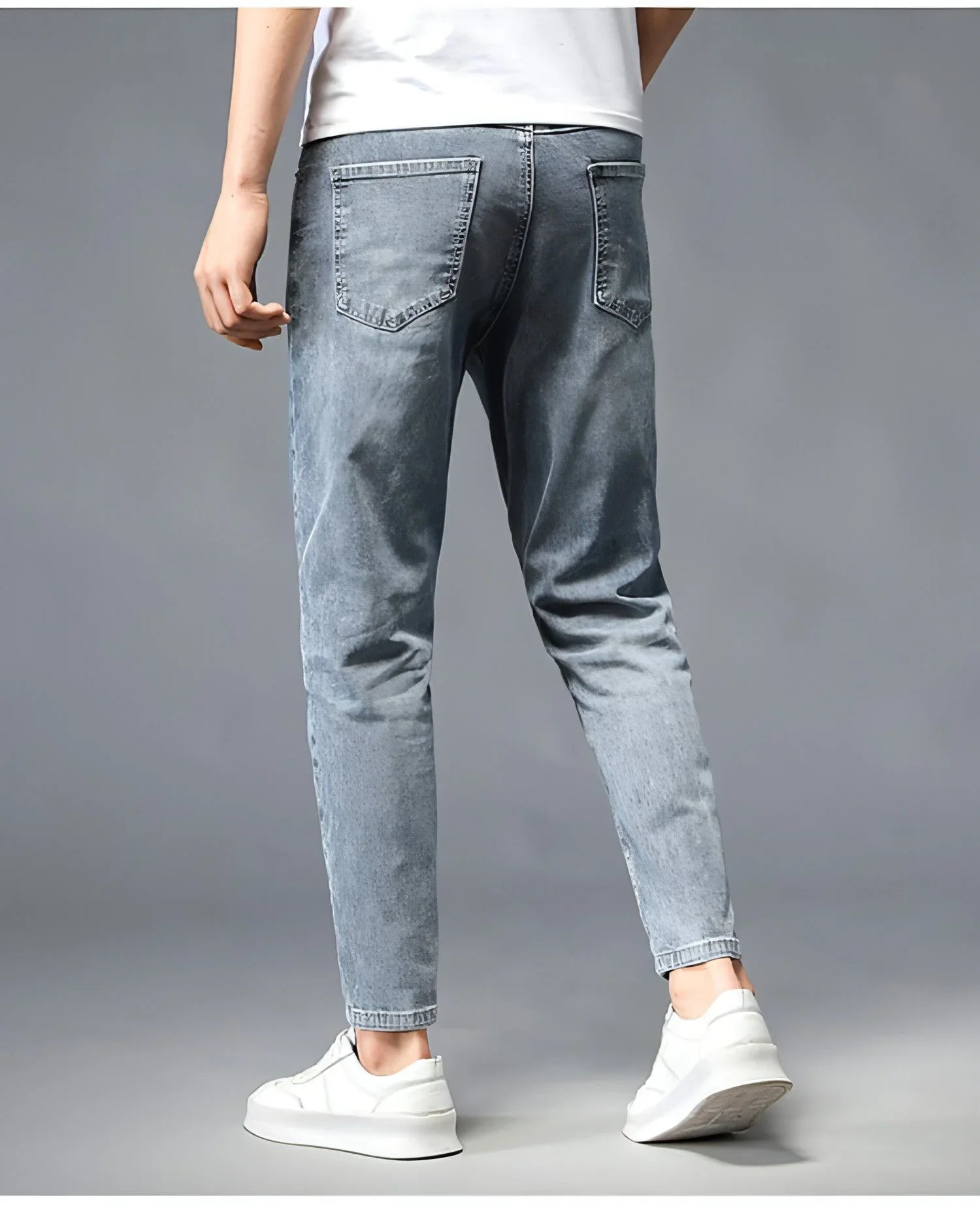 UrbanEase™ Small Feet Jeans Straight-Leg Pants Men - Which Mark