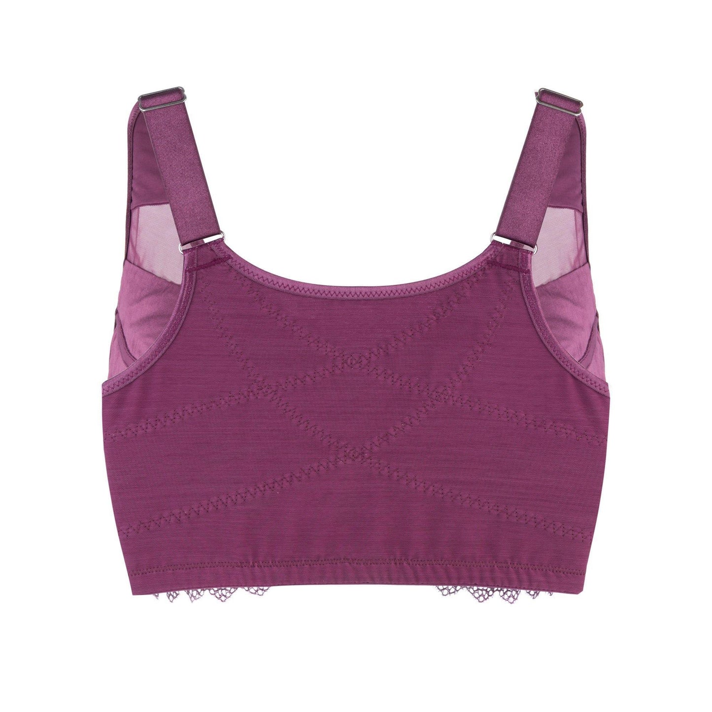 Claret Silk Back Support Cotton Sports Bra (Multiple colors available) - Which Mark