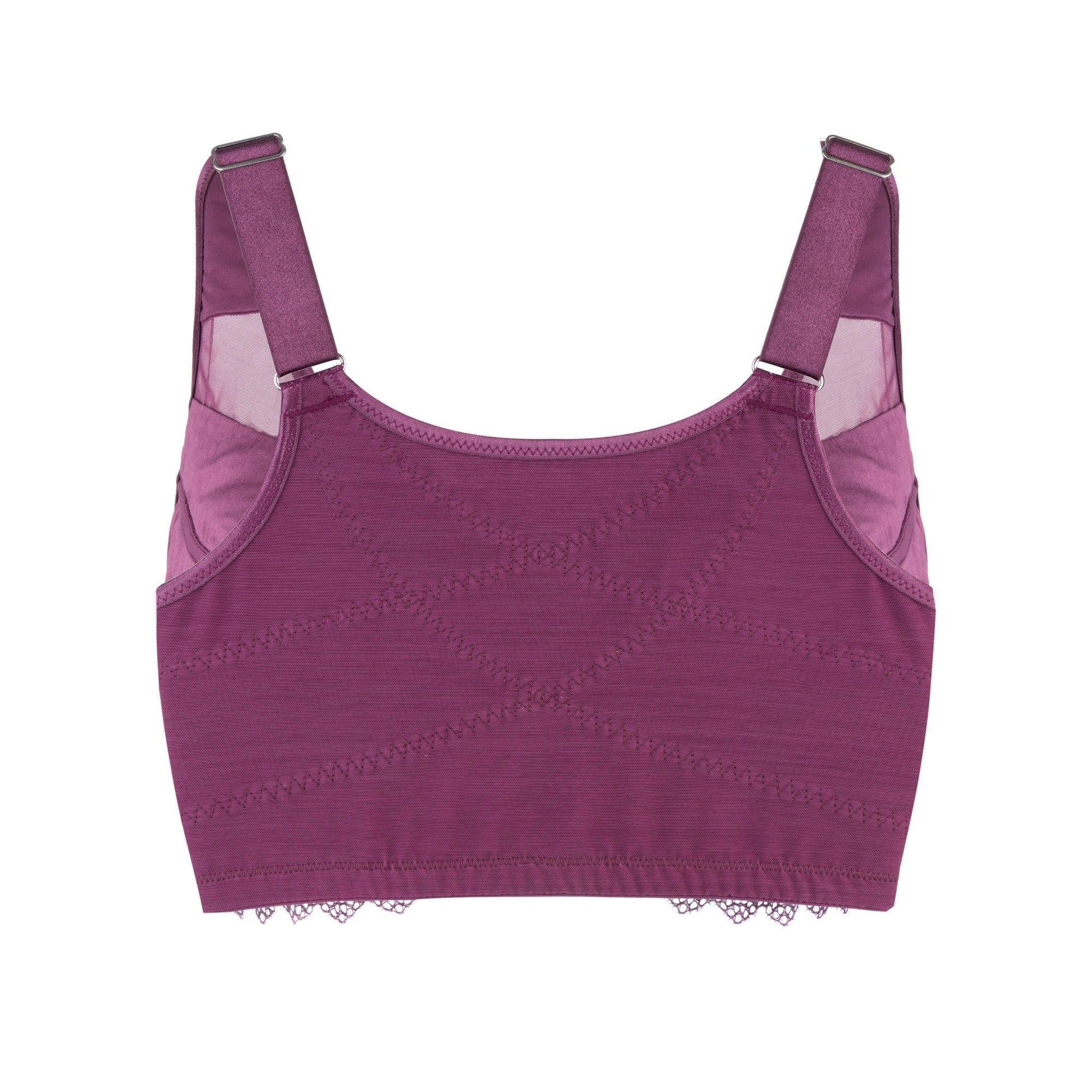 Claret Silk Back Support Cotton Sports Bra (Multiple colors available) - Which Mark