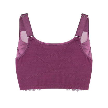 Claret Silk Back Support Cotton Sports Bra (Multiple colors available) - Which Mark