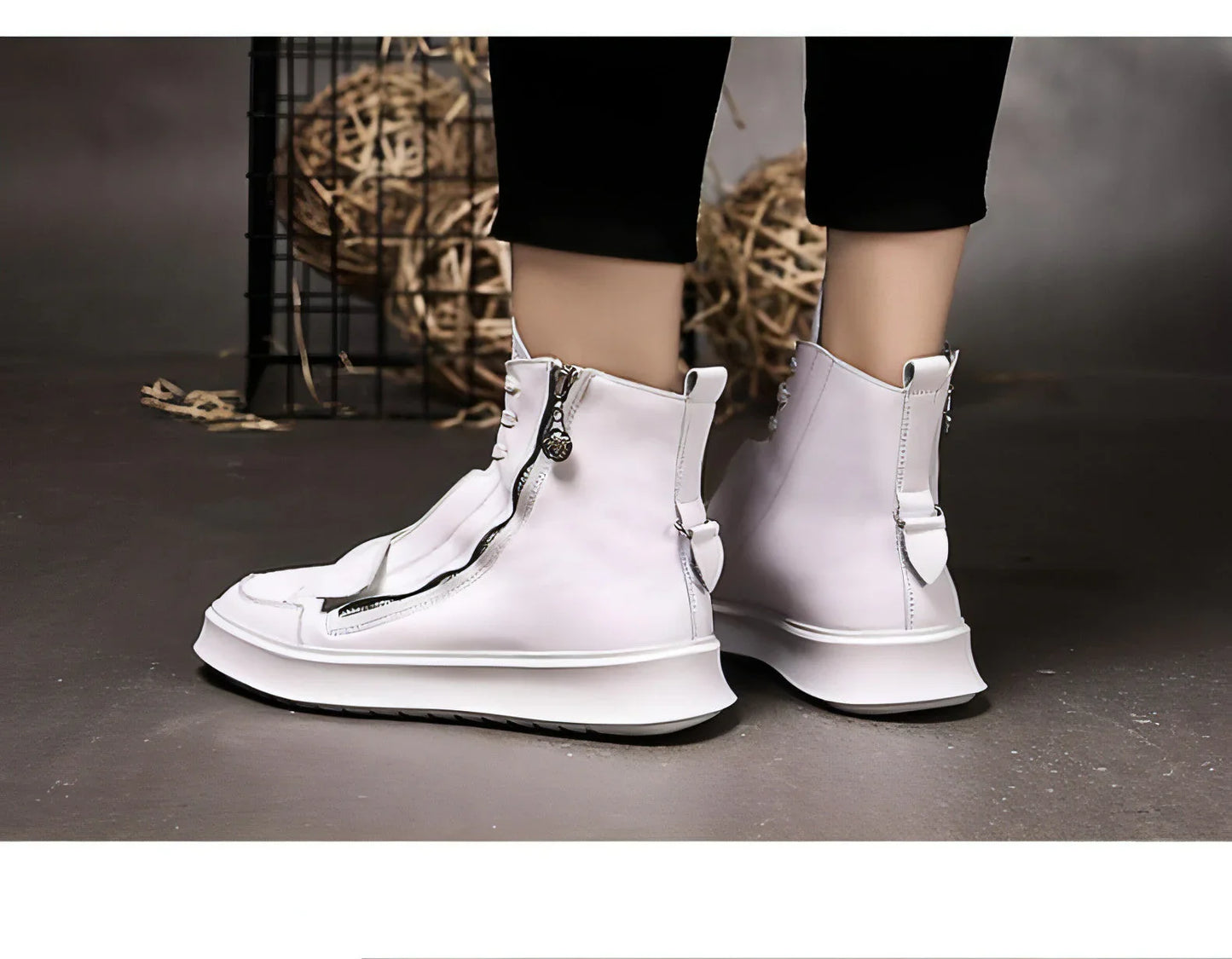 PU leather Men Boots Winter Ankle Boots - Which Mark