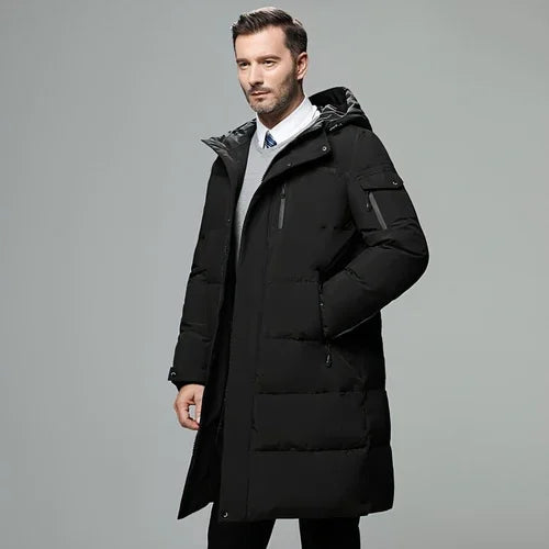 Long padded down jacket for men - Which Mark