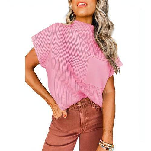 Women's Casual All-match Short-sleeved Sweater - Which Mark