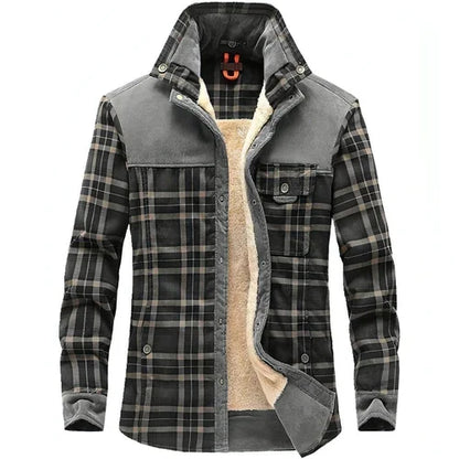 Pure Cotton Plaid Jacket Men - Which Mark