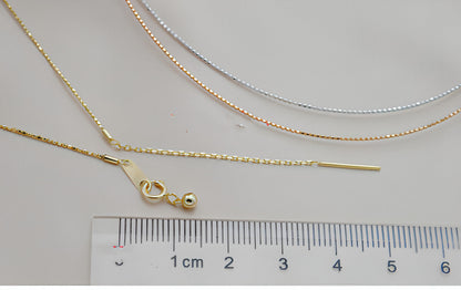 Collar Adjustment Chain 18K Gold Necklace Sleeve Chain Empty Holder - Which Mark