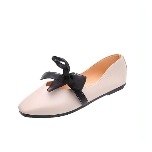 Zinia - Tie Flat Womens Shoes - Which Mark