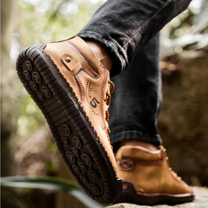 A1. Hand-sewn Men's Oversize Outdoor Boots Leather Shoes - Which Mark