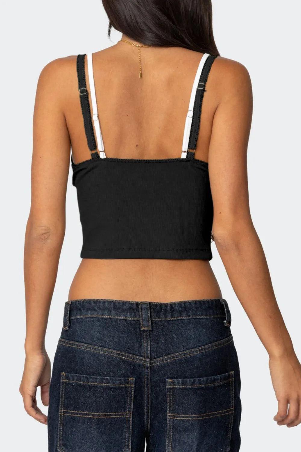Lace Detail V-Neck Cami - Which Mark