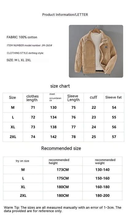 Puffer Jacket Coat Outerwear Top Men - Which Mark