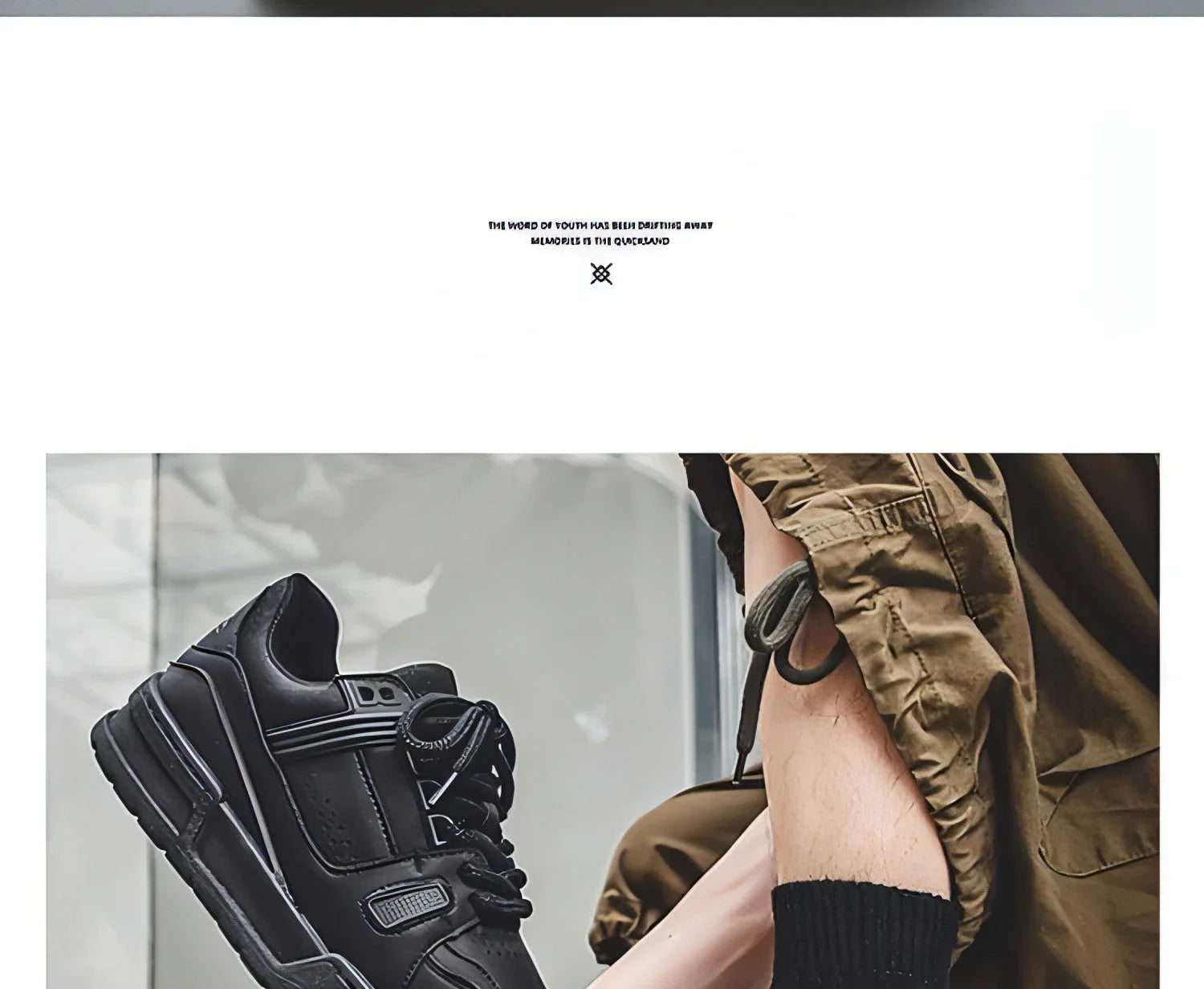 Black American Retro Platform Sports Board Shoes - Which Mark