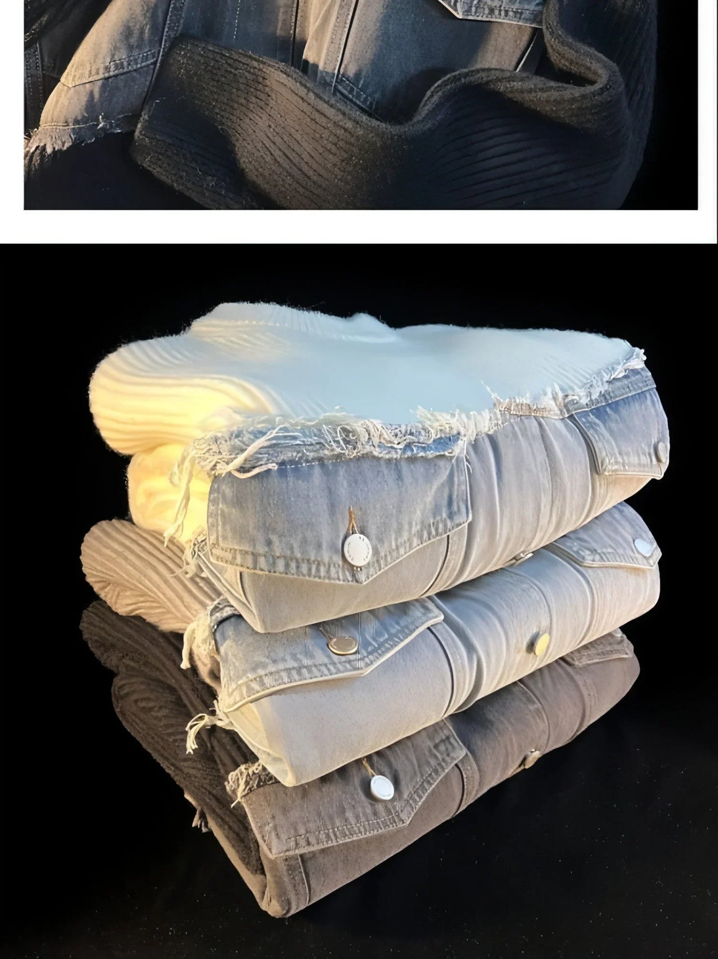 Designer Denim Splicing Knitwear Men Sweater - Edition 25 - Which Mark