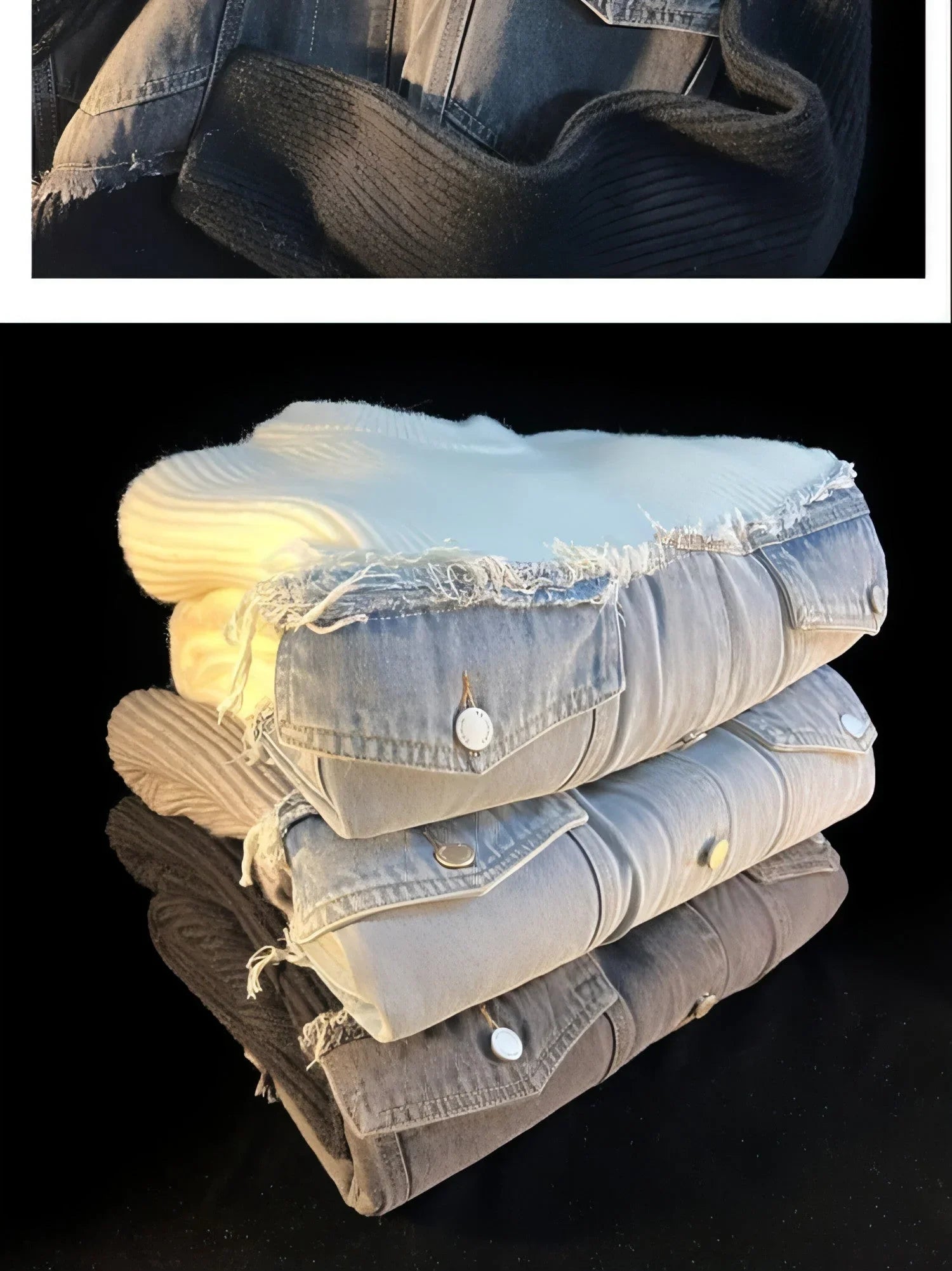 Designer Denim Splicing Knitwear Men Sweater - Edition 25 - Which Mark